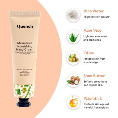 Quench Botanics: Mesmerice Nourishing Hand Cream - 30ml