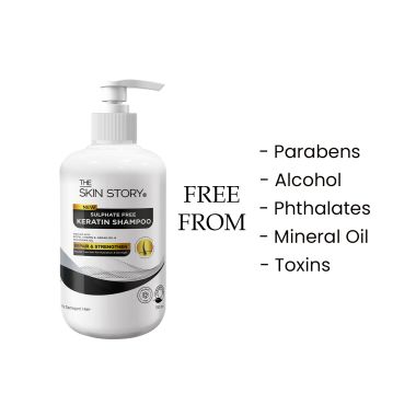 The Skin Story: New Sulfate Free Keratin Shampoo , Daily Care - 190 ml
