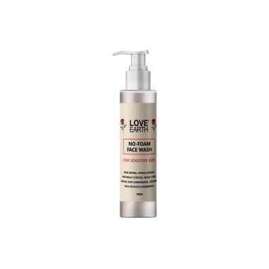 Love Earth: No Foam Face Wash for Normal to Sensitive Skin Gentle Skin Cleanser - 100ml