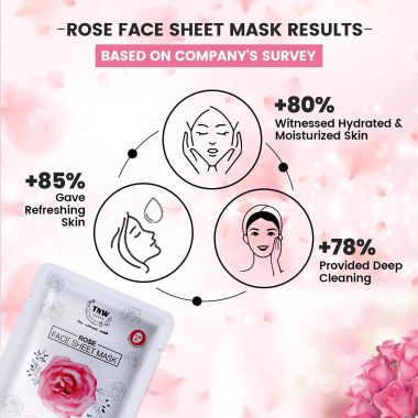 TNW - The Natural Wash: Rose Face Sheet Mask (Hydrating & Refreshing) - 20gm