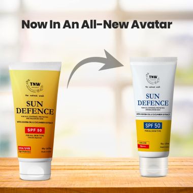 TNW - The Natural Wash: Sun Defence SPF 50 Cream (Paraben Free) - 50gm