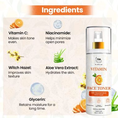 TNW - The Natural Wash: Vitamin C Toner (Minimizes Pores & Improves Skin's Texture)- 100ml