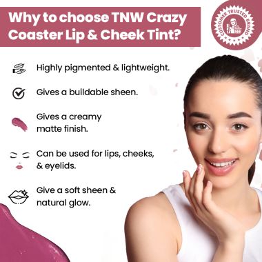 TNW - The Natural Wash: Lip & Cheek Tint - Crazy Coaster