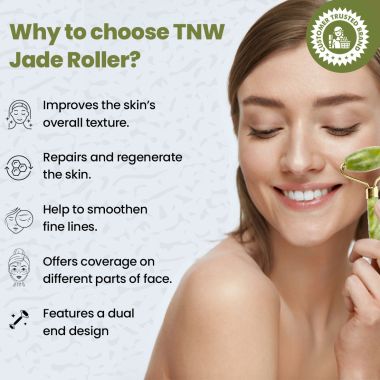 TNW - The Natural Wash: Jade Roller For Improving Skin Texture - Green