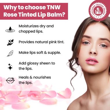 TNW - The Natural Wash: Rose Tinted Lip Balm - 6gm
