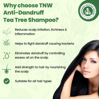 TNW - The Natural Wash: Tea Tree Shampoo For Dandruff-Free Healthy Hair - 200ml