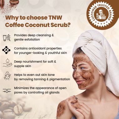 TNW - The Natural Wash: Coffee Coconut Scrub For Soft, Clear & Healthy Skin - 100gm