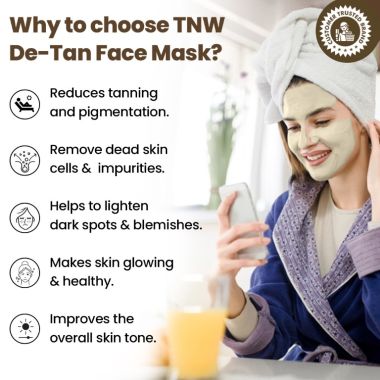 TNW - The Natural Wash: D-Tan Face Pack For Brightening & Glowing Skin - 50gm