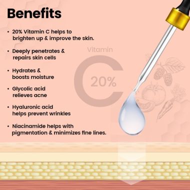 TNW - The Natural Wash: Vitamin C Face Serum For Glowing, Youthful & Improved Skin - 30ml