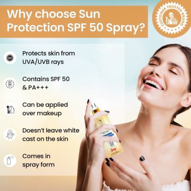 TNW - The Natural Wash: Sun Protection SPF 50 Spray (Safeguards From UVA & UVB) - 100ml