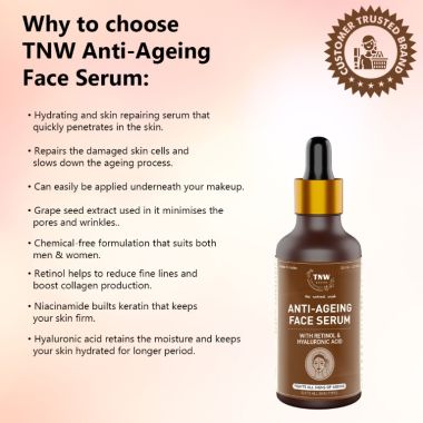 TNW - The Natural Wash: Anti-Aging Face Serum (Fights All Signs Of Ageing) - 30ml