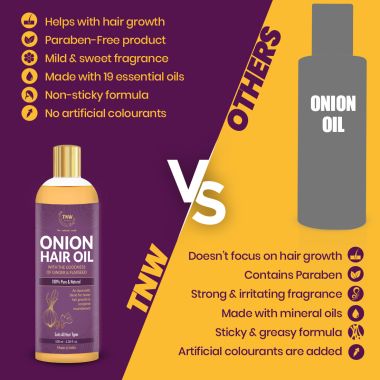 TNW - The Natural Wash: Onion Hair Oil For Faster Hair Growth & Complete Nourishment - 100ml