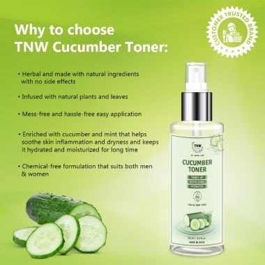 TNW - The Natural Wash: Cucumber Toner (Toner & Makeup Remover) - 100ml