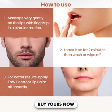 TNW - The Natural Wash: Lip Scrub For Tanned & Darkened Lips (Paraben Free)- 25gm