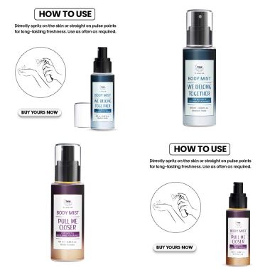 TNW - The Natural Wash: Body Mist Combo - Pull me Closer 100ml & We Belong Together 100ml