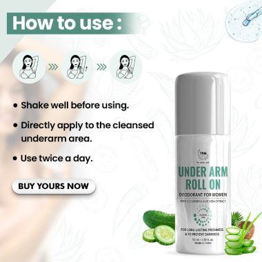 TNW - The Natural Wash: Underarm Roll On Deodorant For Women (Prevents Darkness) - 50ml
