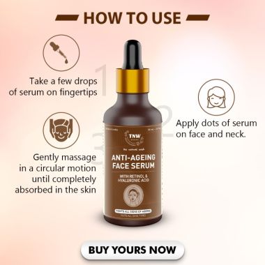 TNW - The Natural Wash: Anti-Aging Face Serum (Fights All Signs Of Ageing) - 30ml