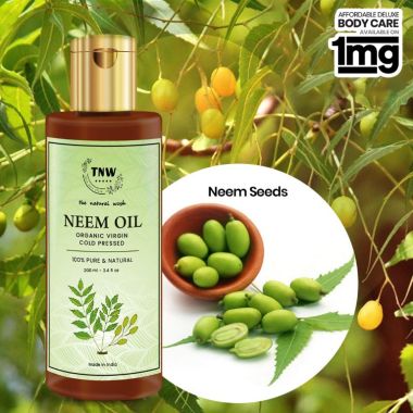 TNW - The Natural Wash: Neem Oil - Cold Pressed Oil For Skin & Hair (Pure & Natural) - 100ml