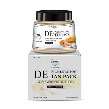 TNW - The Natural Wash: De-pigmentation Tan Pack (Natural & Chemical Free Pack For Face & Body - 120gm
