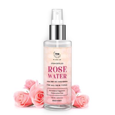 TNW - The Natural Wash: Steam Distilled Pure Rose Water (Free From Artificial Fragrance & Alcohol) - 200ml