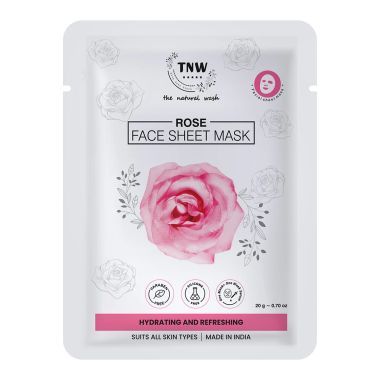 TNW - The Natural Wash: Rose Face Sheet Mask (Hydrating & Refreshing) - 20gm