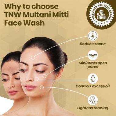 TNW - The Natural Wash: Multani Mitti Face Wash For Oily To Normal Skin - 100ml