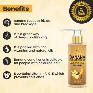 TNW - The Natural Wash: Banana Hair Conditioner (Nourishes Dull, Damaged & Frizzy Hair) - 200ml