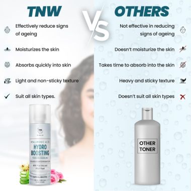 TNW - The Natural Wash: Hyaluronic Acid Hydro Boosting Toner-Serum For Hydrating & Glowing Skin- 100ml