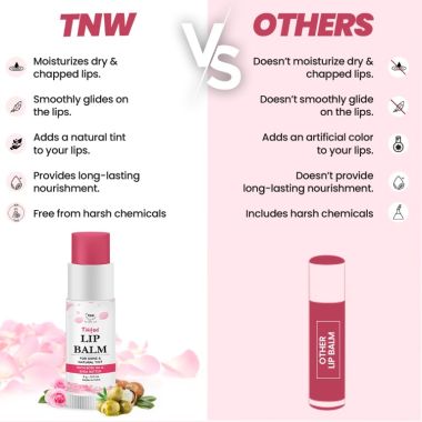 TNW - The Natural Wash: Rose Tinted Lip Balm - 6gm