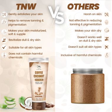 TNW - The Natural Wash: Coffee Coconut Scrub For Soft, Clear & Healthy Skin - 100gm