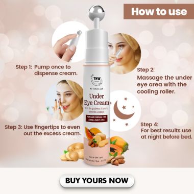 TNW - The Natural Wash: Under Eye Cream For Dark Circles, Fine Lines & Puffy Eyes - 15gm