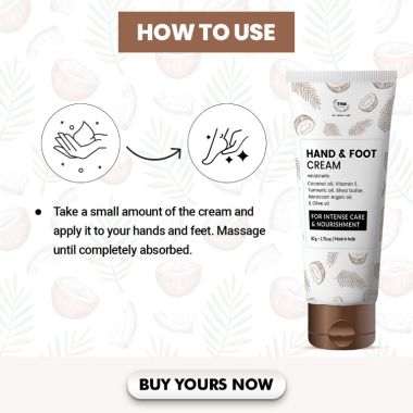 TNW - The Natural Wash: Hand & Foot Cream For Intense Care & Nourishment - 50gm
