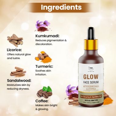 TNW - The Natural Wash: Glow Serum For Glowing & Spotless Skin - 30ml