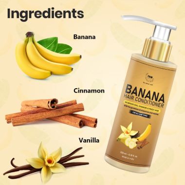 TNW - The Natural Wash: Banana Hair Conditioner (Nourishes Dull, Damaged & Frizzy Hair) - 200ml