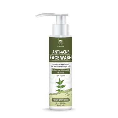 TNW - The Natural Wash: Anti-Acne Face Wash For Acne & Blemishes - 100ml