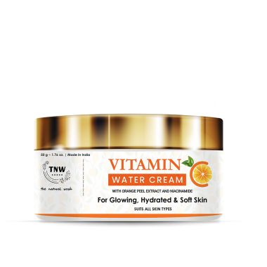 TNW - The Natural Wash: Vitamin C Water Cream For Glowing, Hydrated & Soft Skin - 50gm