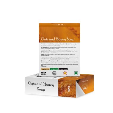 TNW - The Natural Wash: Handmade Oats And Honey Soap For Dry & Combination Skin (Prevents Tanning & Minimizing Pores) - 100g