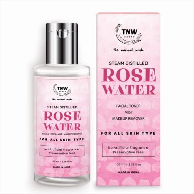 TNW - The Natural Wash: Distilled Pure Rose Water (Free From Artificial Fragrance & Alcohol) - 100ml