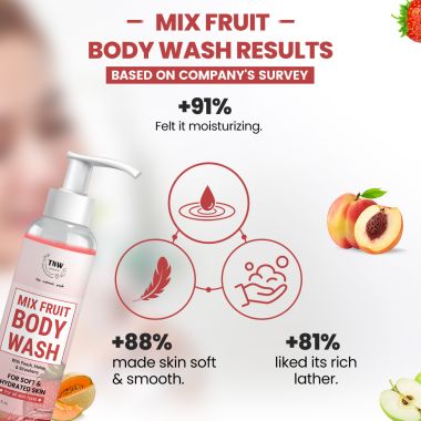 TNW - The Natural Wash: Mix Fruit Body Wash For Soft & Hydrated Skin - 200ml