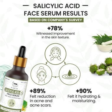 TNW - The Natural Wash: Salicylic Acid Face Serum For Reducing Acne & Acne Scars - 30ml