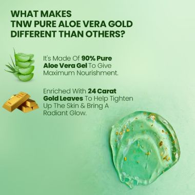 TNW - The Natural Wash: Pure Aloe Vera Gold Gel (Soothing & Hydrating Gel) - 100gm