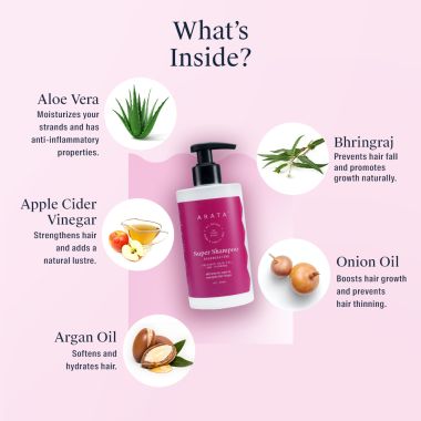 Arata: Natural Regenerating 5 in 1 Anti-Hairfall Super Shampoo - 300 ml