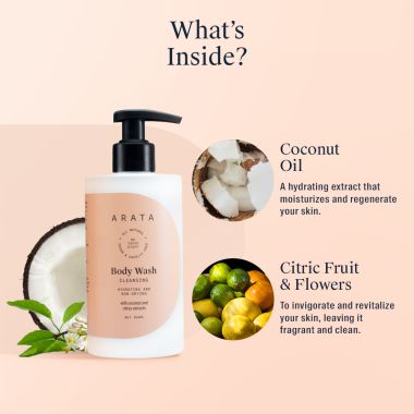 Arata: Natural Hydrating & Non-Drying Body Wash - 300 ml