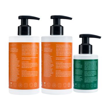 Arata: Natural Hair Care Set With Cleansing Shampoo, Hempocado Oil & Hair Conditioner