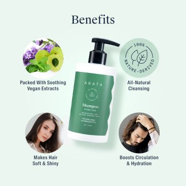Arata: Natural Hydrating Hair Shampoo - 300ml