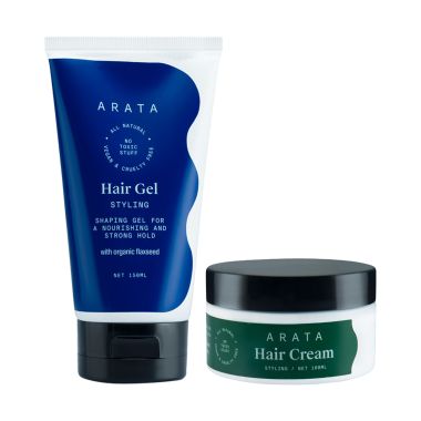 Arata: Natural Hair Styling Combo with Hair Gel & Hair Cream