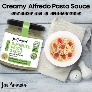 Jus Amazin: 5-Minute Pasta Sauce - Creamy Alfredo - 200 gm