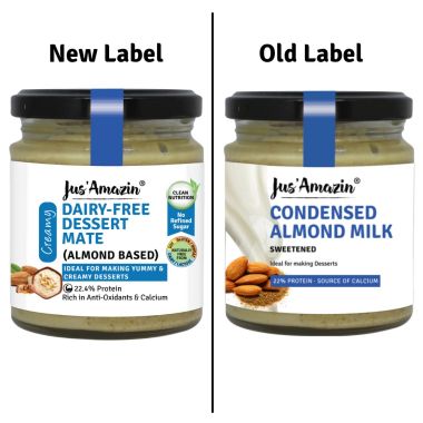 Jus Amazin: Dairy-Free Dessert Mate - Almond Based - 200 gm