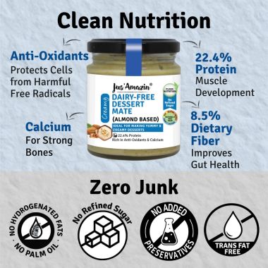 Jus Amazin: Dairy-Free Dessert Mate - Almond Based - 200 gm