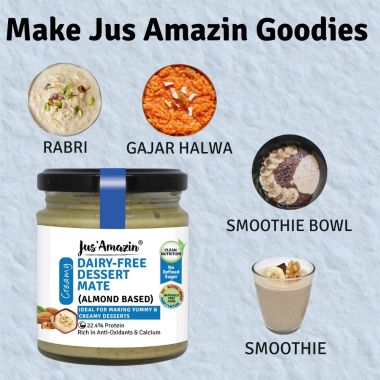Jus Amazin: Dairy-Free Dessert Mate - Almond Based - 200 gm
